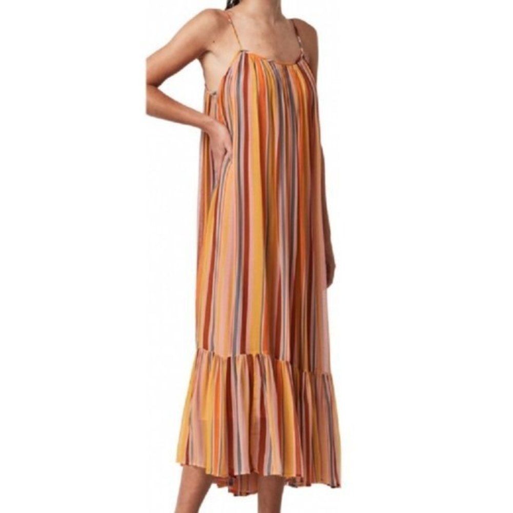 All Saints Paola Stripe Sleeveless Dress size 6